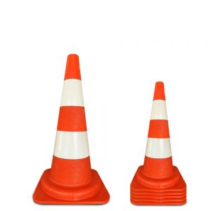 50 cm Oranje PE Verkeerskegel klasse 2, gewicht 0.9 kg