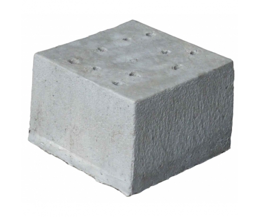 Beton poer 20 cm hoog voorzien van 10 gaten