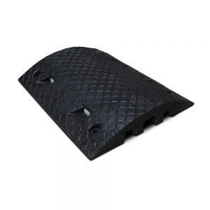Kleurvaste verkeersdrempel 75 mm zwart tussenstuk