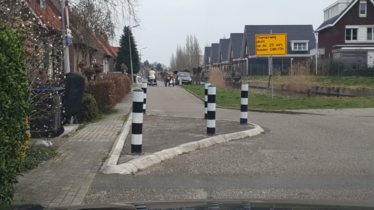 Flexpaal 160 mm blauw/wit klasse 2 - Afbeelding 10