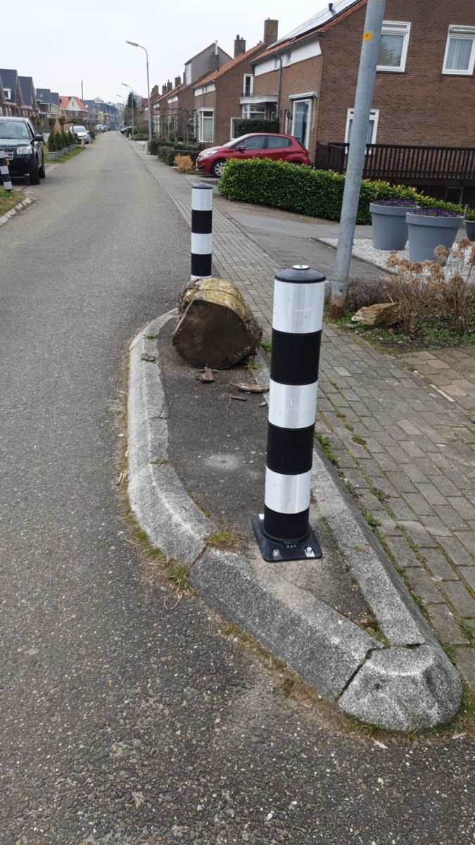 Flexpaal 160 mm blauw/wit klasse 2 - Afbeelding 7