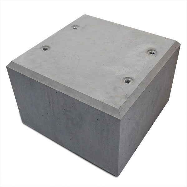 Betonpoer voor onze flexpaal