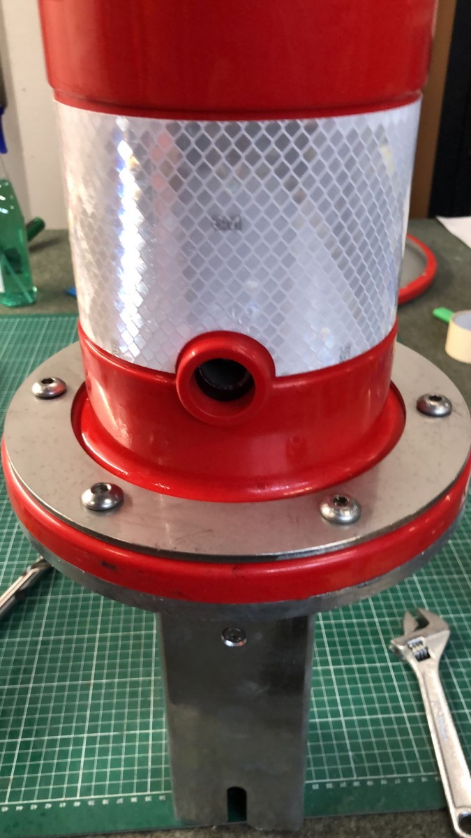 ViaPole model 101 fietspadpaal adapterkraag - Afbeelding 6