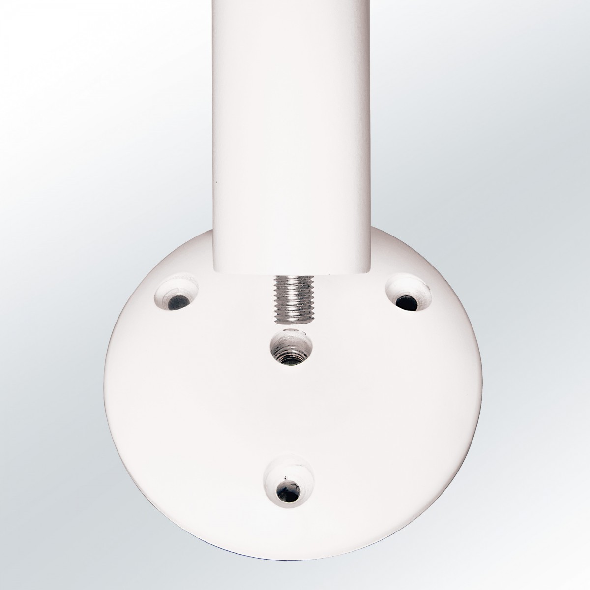 Afbakeningspaal, te schroeven, rood/wit 60mm Ø. - Afbeelding 2