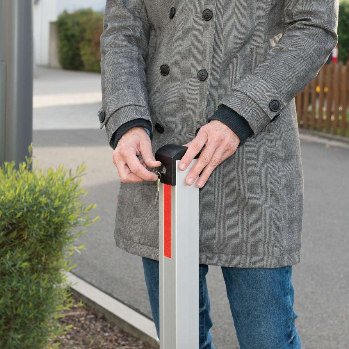 Klappaal, 70x50mm gelijksluitend aluminium paal - Afbeelding 5