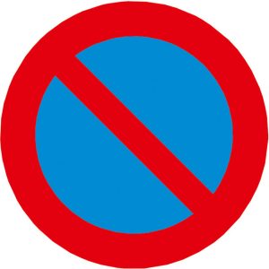 PROline-thermo markering E06 (NL) /E1 (B) – parkeerverbod – Ø 100 cm
