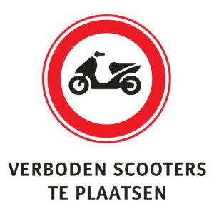 Pixeltegel verboden scooters te plaatsen