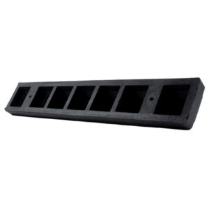Parkeerstop 180 cm rubber met dubbelzijdige reflectie