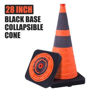 70 CM zwarte inklapbare kegel [4 stuks]