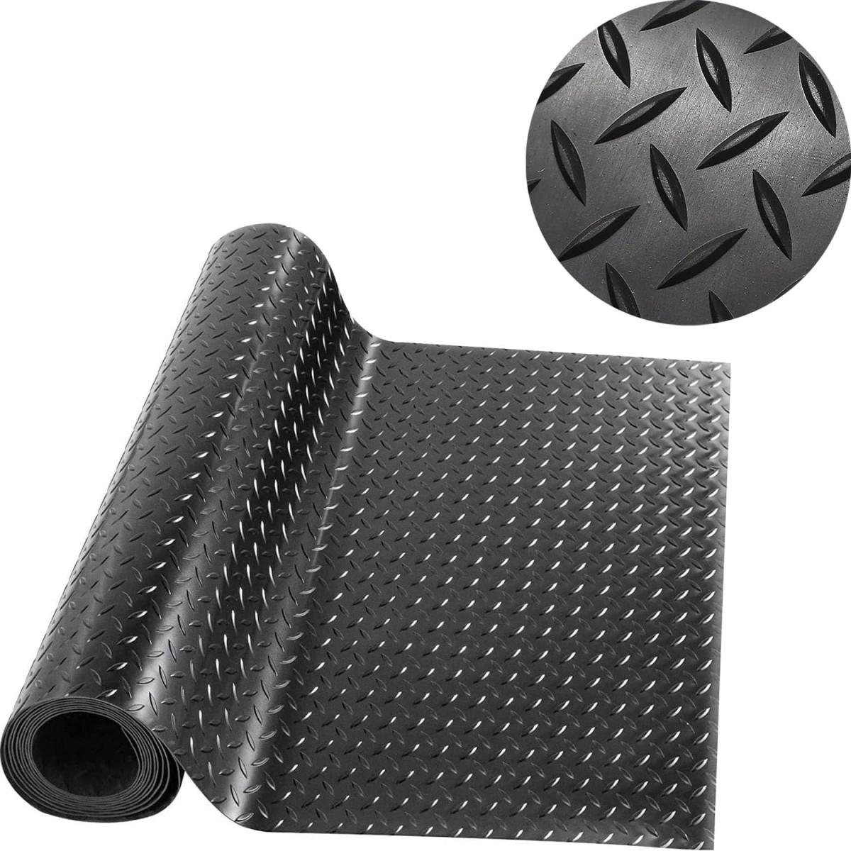 Duurzame antislip rubbermat voor binnen en buiten. Bestand tegen zware belasting en chemicaliën, eenvoudig te reinigen en gemakkelijk op maat te snijden.