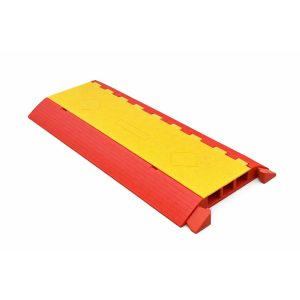 Oranje/Geel Overrijdbare Kabelbeschermer 5 CM