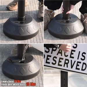 Mobiele bordhouders met watervulbare voet
