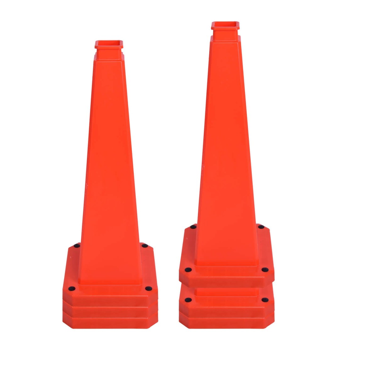 Extra stevige veiligheidskegel van ruim 0,9 kg, gemaakt van duurzaam PVC. 360° zichtbaar, weerbestendig en nestbaar. Ideaal voor binnen- en buitengebruik.