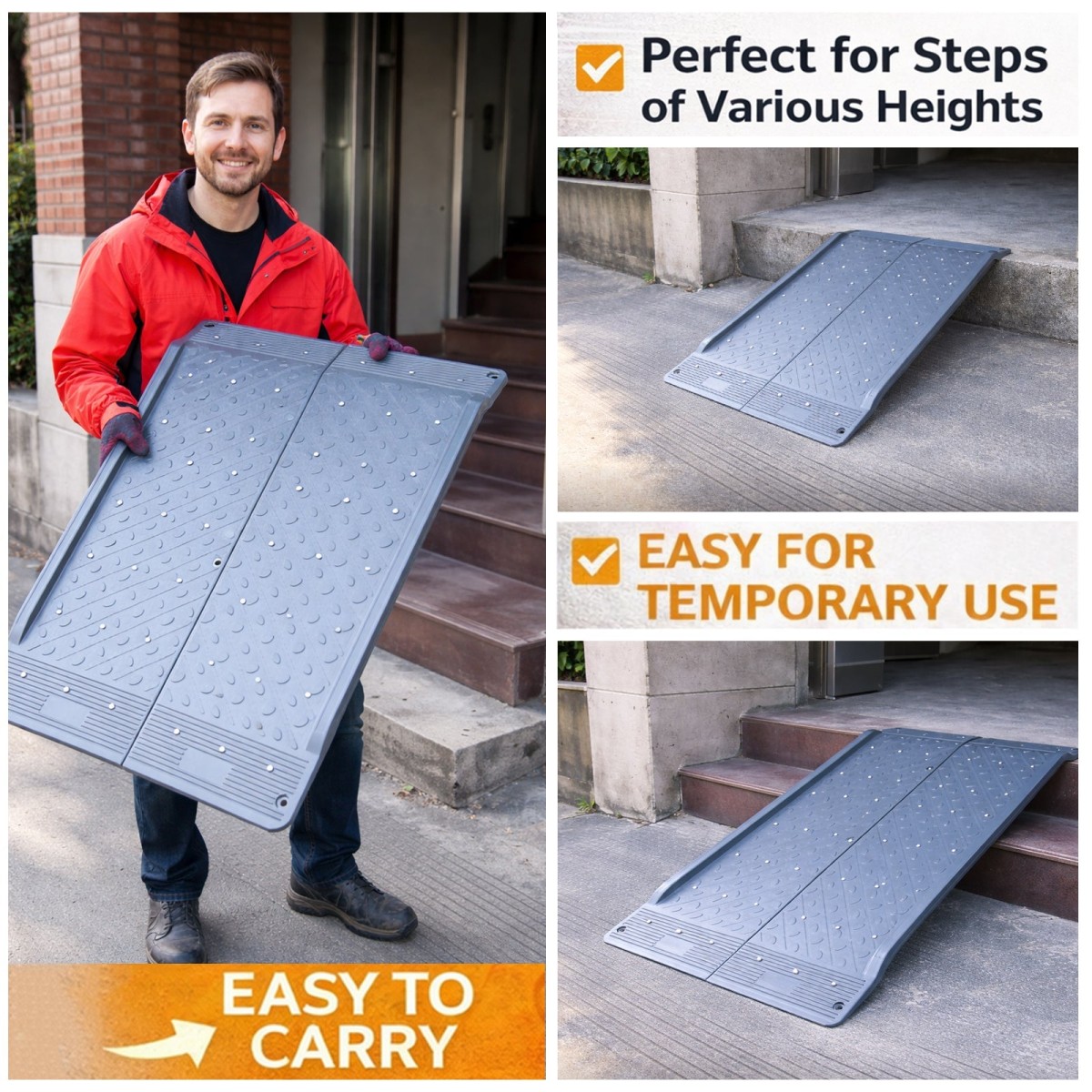 Drempelhulp met laag profiel, 120 cm - Afbeelding 4