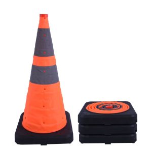 70 CM zwarte inklapbare kegel [4 stuks]